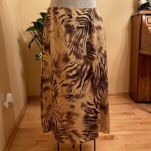 Josephine Chaus Women’s Long Silk Skirt Size 14